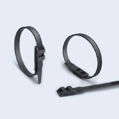 Double-buckle cable ties